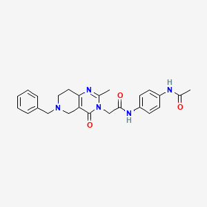 N-(4-acetamidophenyl)-2-(6-benzyl-2-methyl-4-oxo-5,6,7,8-tetrahydropyrido[4,3-d]pyrimidin-3(4H)-yl)acetamide