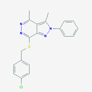 7-[(4-chlorobenzyl)sulfanyl]-3,4-dimethyl-2-phenyl-2H-pyrazolo[3,4-d]pyridazine