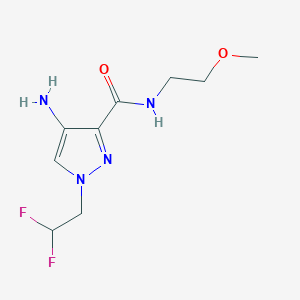 B2923044 4-Amino-1-(2,2-difluoroethyl)-N-(2-methoxyethyl)-1H-pyrazole-3-carboxamide CAS No. 2101199-35-1