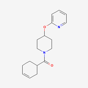 B2923045 Cyclohex-3-en-1-yl(4-(pyridin-2-yloxy)piperidin-1-yl)methanone CAS No. 1428364-16-2