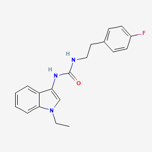 molecular formula C19H20FN3O B2923050 1-(1-ethyl-1H-indol-3-yl)-3-(4-fluorophenethyl)urea CAS No. 941908-46-9