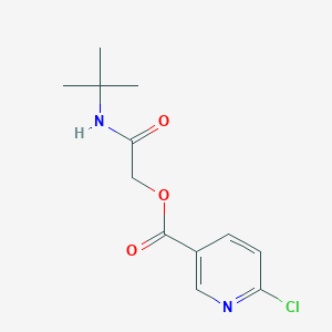 molecular formula C12H15ClN2O3 B2923070 [2-(Tert-butylamino)-2-oxoethyl] 6-chloropyridine-3-carboxylate CAS No. 626219-84-9