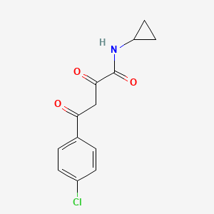 4-(4-chlorophenyl)-N-cyclopropyl-2,4-dioxobutanamide