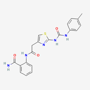 2-(2-(2-(3-(p-Tolyl)ureido)thiazol-4-yl)acetamido)benzamide