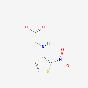 Methyl 2-[(2-nitrothiophen-3-yl)amino]acetate