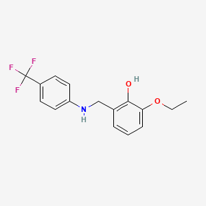 2-Ethoxy-6-({[4-(trifluoromethyl)phenyl]amino}methyl)phenol