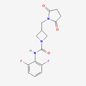 N-(2,6-Difluorophenyl)-3-[(2,5-dioxopyrrolidin-1-yl)methyl]azetidine-1-carboxamide