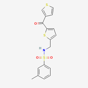 3-methyl-N-((5-(thiophene-3-carbonyl)thiophen-2-yl)methyl)benzenesulfonamide