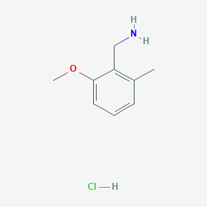 molecular formula C9H14ClNO B2923129 (2-Methoxy-6-methylphenyl)methanamine hydrochloride CAS No. 927902-42-9