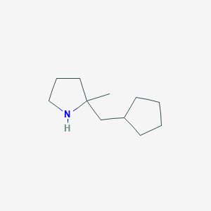 molecular formula C11H21N B2923139 2-(Cyclopentylmethyl)-2-methylpyrrolidine CAS No. 1499723-96-4