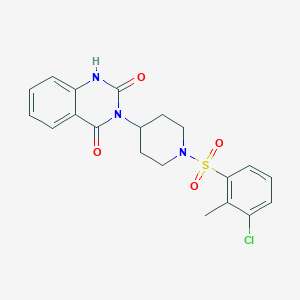 3-(1-((3-chloro-2-methylphenyl)sulfonyl)piperidin-4-yl)quinazoline-2,4(1H,3H)-dione