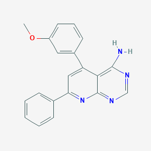 molecular formula C20H16N4O B292315 5-(3-Methoxyphenyl)-7-phenylpyrido[2,3-d]pyrimidin-4-ylamine 