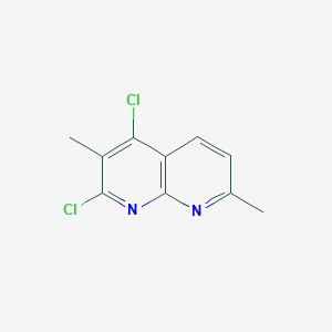molecular formula C10H8Cl2N2 B292318 2,4-Dichloro-3,7-dimethyl-1,8-naphthyridine 