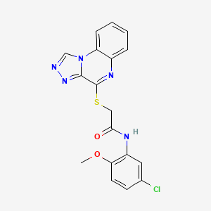 N-(5-CHLORO-2-METHOXYPHENYL)-2-{[1,2,4]TRIAZOLO[4,3-A]QUINOXALIN-4-YLSULFANYL}ACETAMIDE