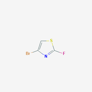 molecular formula C3HBrFNS B2923193 4-Bromo-2-fluorothiazole CAS No. 1207608-60-3; 1209459-33-5