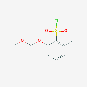 molecular formula C9H11ClO4S B2923196 2-(Methoxymethoxy)-6-methylbenzenesulfonyl chloride CAS No. 2138186-74-8