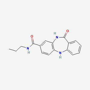 molecular formula C17H17N3O2 B2923204 11-氧代-N-丙基-10,11-二氢-5H-二苯并[b,e][1,4]二氮杂卓-8-甲酰胺 CAS No. 2034244-96-5