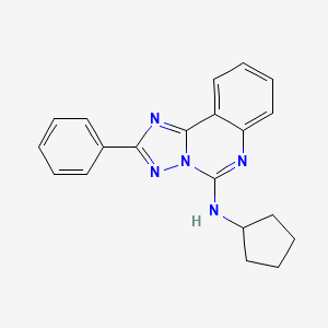 molecular formula C20H19N5 B2923206 N-cyclopentyl-2-phenyl-[1,2,4]triazolo[1,5-c]quinazolin-5-amine CAS No. 902907-29-3