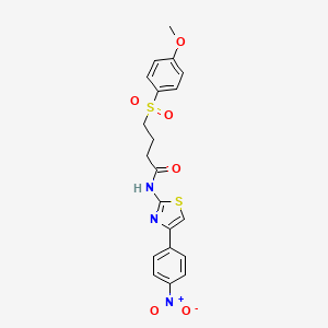 4-((4-methoxyphenyl)sulfonyl)-N-(4-(4-nitrophenyl)thiazol-2-yl)butanamide