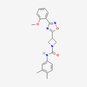 N-(3,4-dimethylphenyl)-3-(3-(2-methoxyphenyl)-1,2,4-oxadiazol-5-yl)azetidine-1-carboxamide