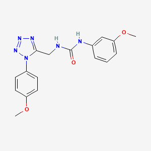 1-(3-methoxyphenyl)-3-((1-(4-methoxyphenyl)-1H-tetrazol-5-yl)methyl)urea