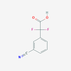 molecular formula C9H5F2NO2 B2923221 2-(3-Cyanophenyl)-2,2-difluoroacetic acid CAS No. 1249974-01-3