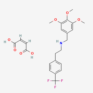 2-(4-(trifluoromethyl)phenyl)-N-(3,4,5-trimethoxybenzyl)ethanamine maleate