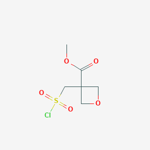 Methyl 3-[(chlorosulfonyl)methyl]oxetane-3-carboxylate