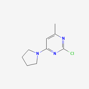 Pyrimidine, 2-chloro-4-methyl-6-(1-pyrrolidinyl)-