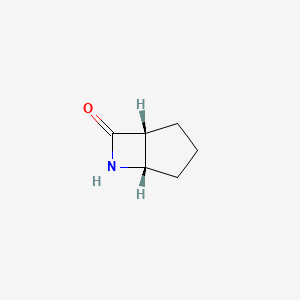 molecular formula C6H9NO B2923259 (1R,5S)-6-azabicyclo[3.2.0]heptan-7-one CAS No. 22031-52-3; 39155-94-7