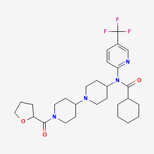 N-(1'-(tetrahydrofuran-2-carbonyl)-[1,4'-bipiperidin]-4-yl)-N-(5-(trifluoromethyl)pyridin-2-yl)cyclohexanecarboxamide