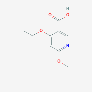 molecular formula C10H13NO4 B2923263 4,6-Diethoxypyridine-3-carboxylic acid CAS No. 2108312-57-6