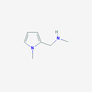 molecular formula C7H12N2 B2923264 Methyl-(1-methyl-1H-pyrrol-2-ylmethyl)-amine CAS No. 26052-09-5