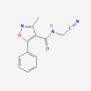 N-(Cyanomethyl)-3-methyl-5-phenyl-1,2-oxazole-4-carboxamide