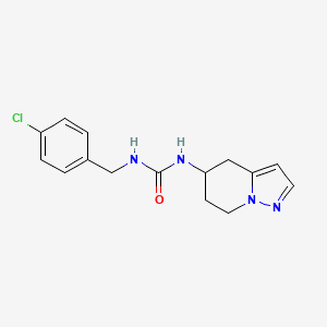 1-(4-Chlorobenzyl)-3-(4,5,6,7-tetrahydropyrazolo[1,5-a]pyridin-5-yl)urea