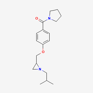 [4-[[1-(2-Methylpropyl)aziridin-2-yl]methoxy]phenyl]-pyrrolidin-1-ylmethanone