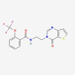 N-(2-(4-oxothieno[3,2-d]pyrimidin-3(4H)-yl)ethyl)-2-(trifluoromethoxy)benzamide