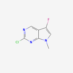 2-Chloro-5-fluoro-7-methyl-7H-pyrrolo[2,3-d]pyrimidine