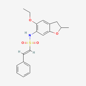 (E)-N-(5-Ethoxy-2-methyl-2,3-dihydro-1-benzofuran-6-yl)-2-phenylethenesulfonamide