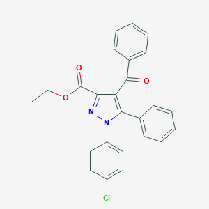 ethyl 4-benzoyl-1-(4-chlorophenyl)-5-phenyl-1H-pyrazole-3-carboxylate