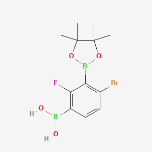 3-Borono-6-bromo-2-fluorophenylboronic acid pinacol ester