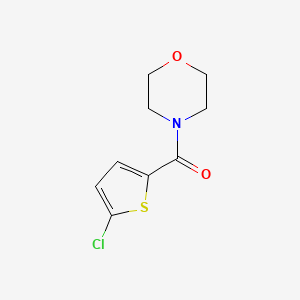 molecular formula C9H10ClNO2S B2923296 4-(5-Chlorothiophene-2-carbonyl)morpholine CAS No. 774574-91-3