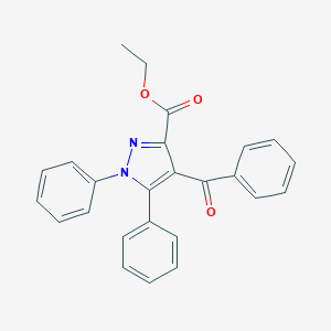 molecular formula C25H20N2O3 B292330 ethyl 4-benzoyl-1,5-diphenyl-1H-pyrazole-3-carboxylate 