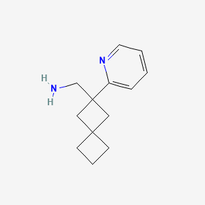 molecular formula C13H18N2 B2923309 (2-吡啶-2-基螺[3.3]庚-2-基)甲胺 CAS No. 1542558-35-9