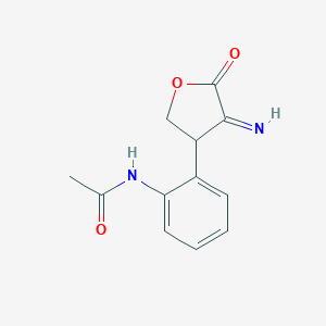 molecular formula C12H12N2O3 B292333 N-[2-(4-imino-5-oxotetrahydro-3-furanyl)phenyl]acetamide 