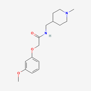 2-(3-methoxyphenoxy)-N-((1-methylpiperidin-4-yl)methyl)acetamide