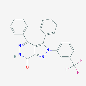 3,4-diphenyl-2-[3-(trifluoromethyl)phenyl]-2,6-dihydro-7H-pyrazolo[3,4-d]pyridazin-7-one