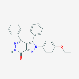 molecular formula C25H20N4O2 B292337 2-(4-ethoxyphenyl)-3,4-diphenyl-2,6-dihydro-7H-pyrazolo[3,4-d]pyridazin-7-one 