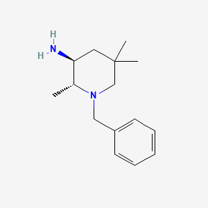 molecular formula C15H24N2 B2923374 (2R,3S)-1-Benzyl-2,5,5-trimethylpiperidine-3-amine CAS No. 1531639-83-4