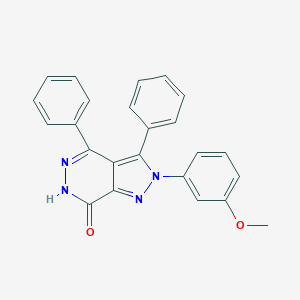 2-(3-methoxyphenyl)-3,4-diphenyl-2,6-dihydro-7H-pyrazolo[3,4-d]pyridazin-7-one